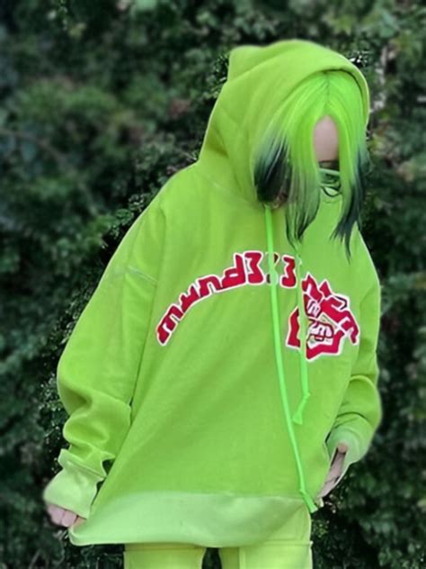 billie eilish green hoodie